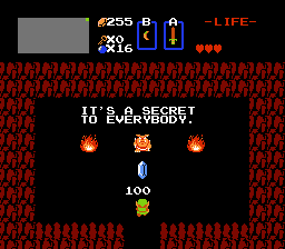 File:Legend of Zelda, The - NES - Screenshot - Secret to Everybody - 100.png