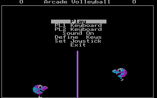 Arcade Volleyball - DOS - Screenshot - Title.png