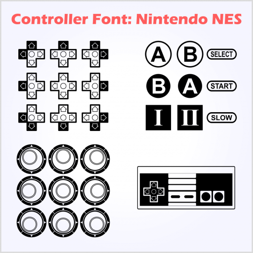 Controller Font - Nintendo NES.png
