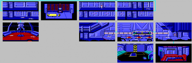 File:Space Quest I - Sarien Encounter, The - DOS - Map - Arcada.png