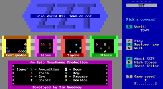 ZZT - DOS - Screenshot - Title.png