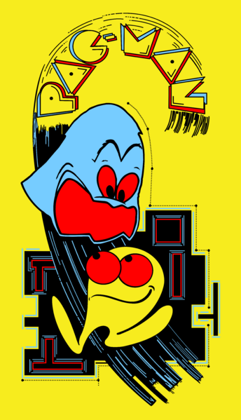 File:Pac-Man - ARC - USA - Side Art.svg