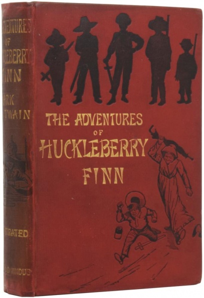 File:Adventures of Huckleberry Finn - Hardcover - UK - 1st Edition.jpg
